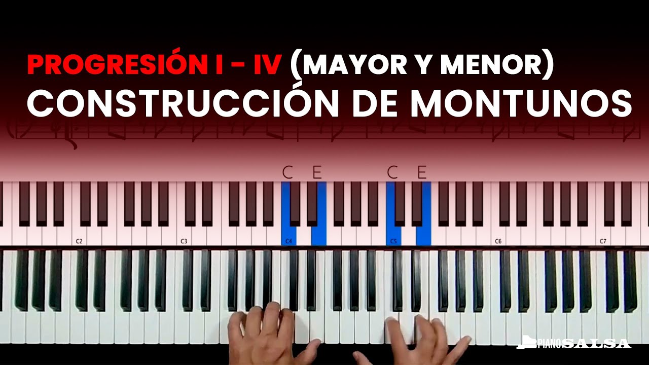 CONSTRUCCIÓN DE MONTUNOS progresión  I - IV (mayor y menor)