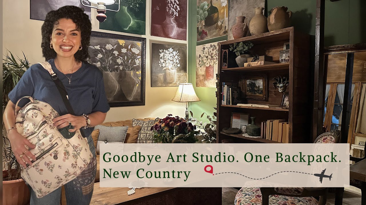 Покидая свою художественную студию | Беру с собой всю свою творческую жизнь в одном рюкзаке в нов...