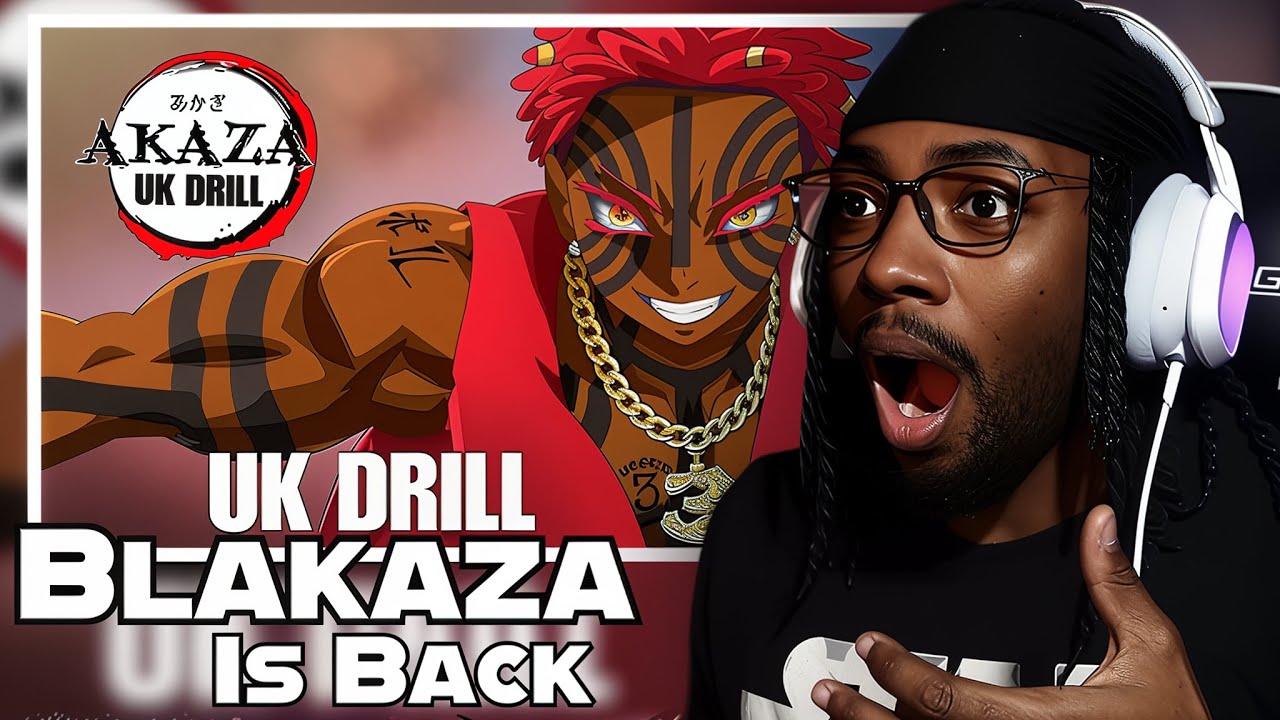 Pureojuice BLAKAZA 2 | AKAZA UK DRILL | DEMON SLAYER RAP Reaction