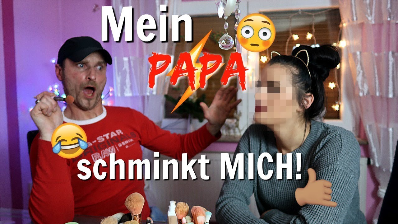 OMG, mein Papa schminkt mich 😱😂