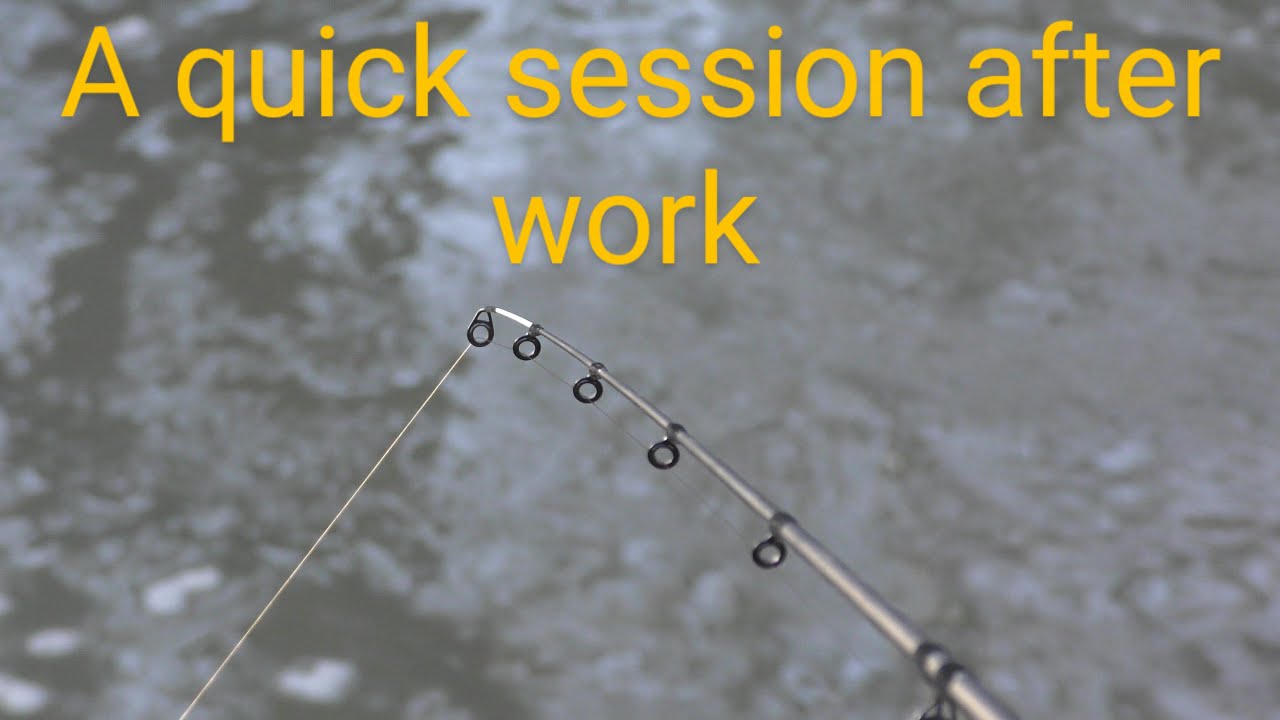 Small river fishing   sneaking in a quick session after work