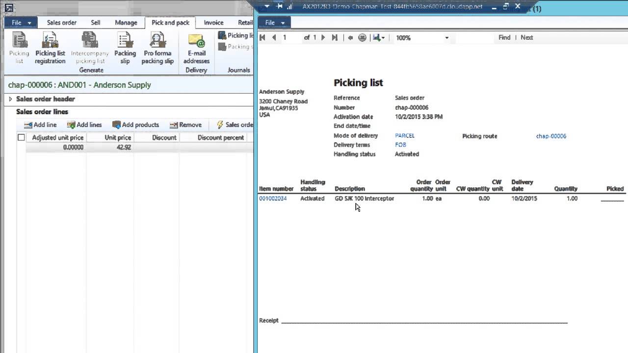 Sales Order to Invoice in Dynamics AX 2012