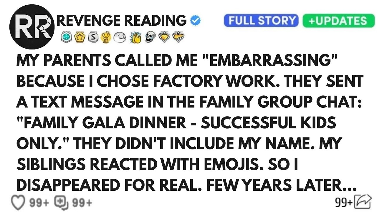 My Parents Excluded Me From The Family Dinner For My Job — So I Quietly Disappeared