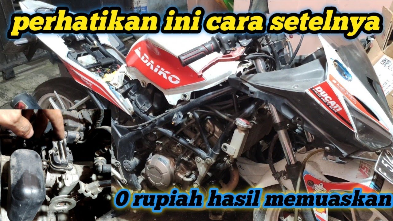 CB150R led gak bisa langsam/stansioner ll cara setel langsam cb150r,sonic,supra gtr