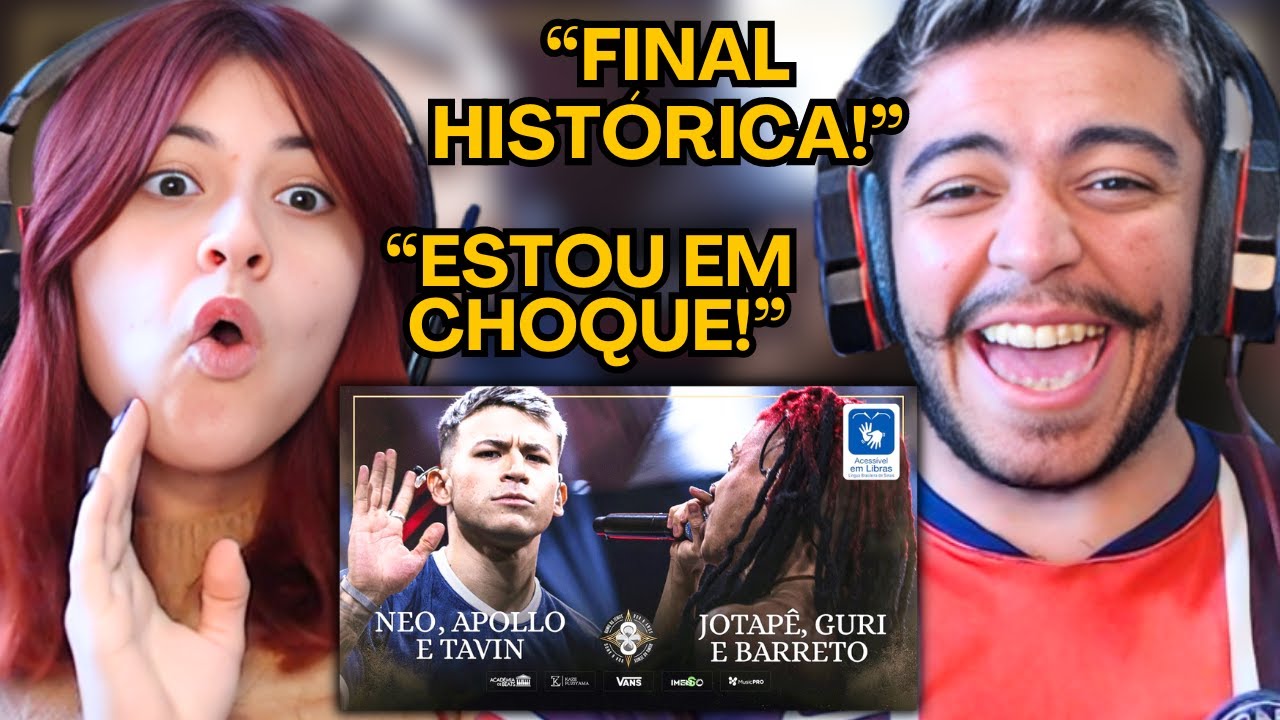 (MAIOR FINAL DA HISTÓRIA) NEO, APOLLO E TAVIN X JOTAPÊ, GURI E BARRETO BDA 8 ANOS |  REACT em CASAL