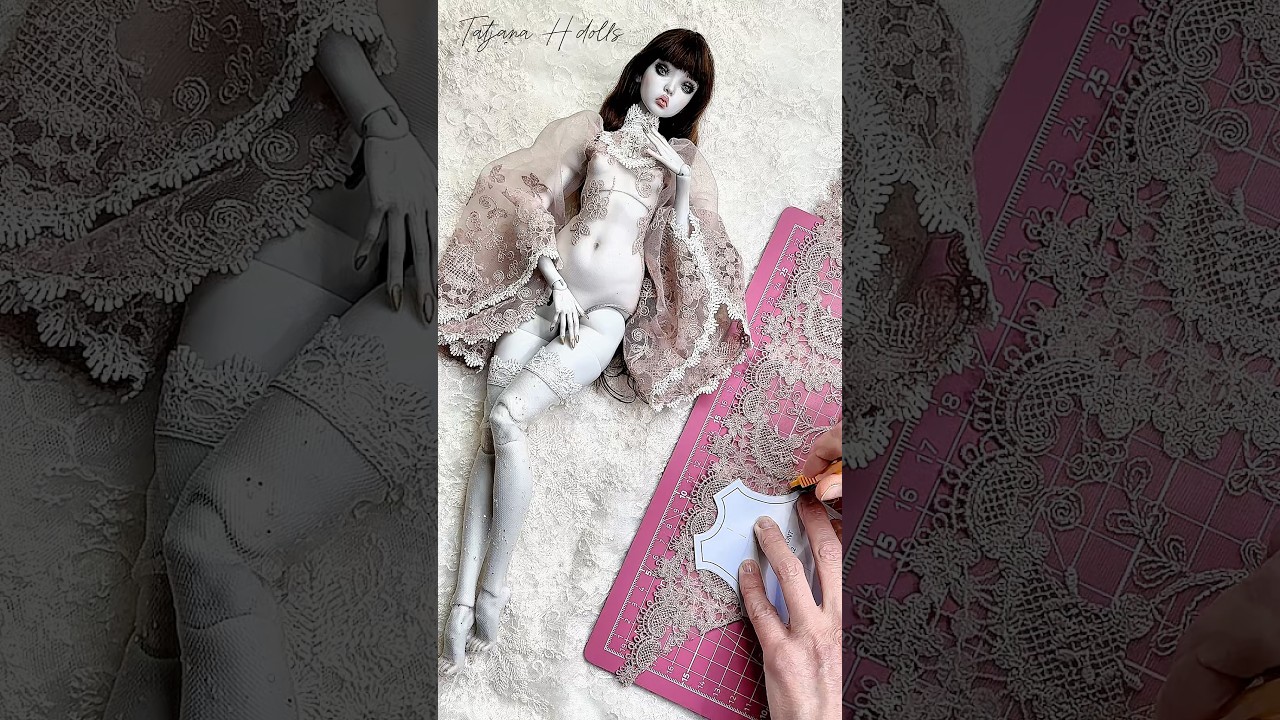 Pattern Body with ballon sleeves  for Popovy sisters VENUS 1/4  BJD dolls + Sewing Tutorial DEMO
