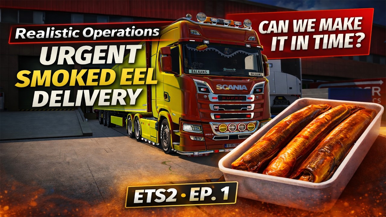 Realistic Operations: Urgent Smoked Eel Delivery - Can We Make It in Time? | ETS2 Ep.1