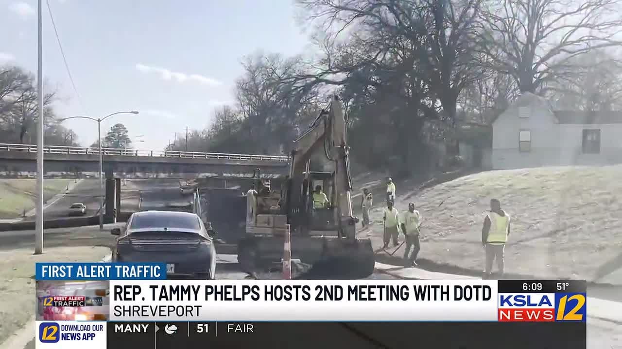 State representative, DOTD hold community meeting about road projects ongoing in Shreveport