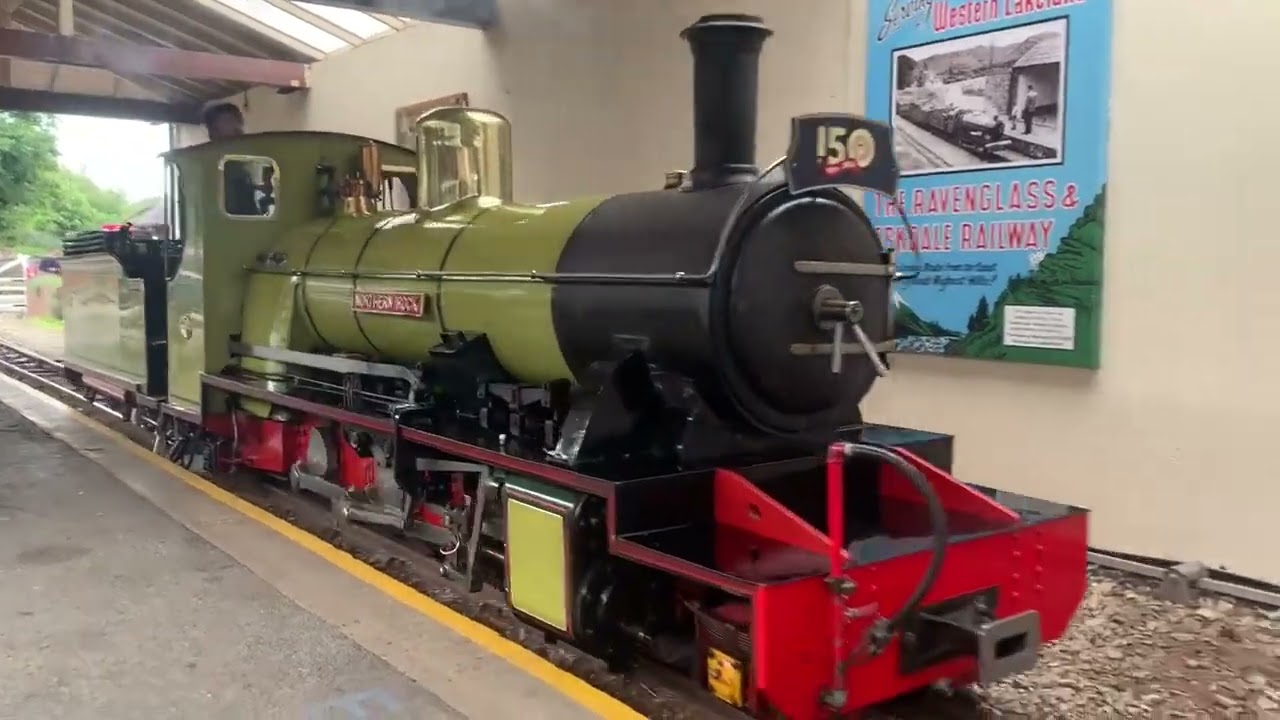 Northern Rock departing Ravenglass and eskdale railway