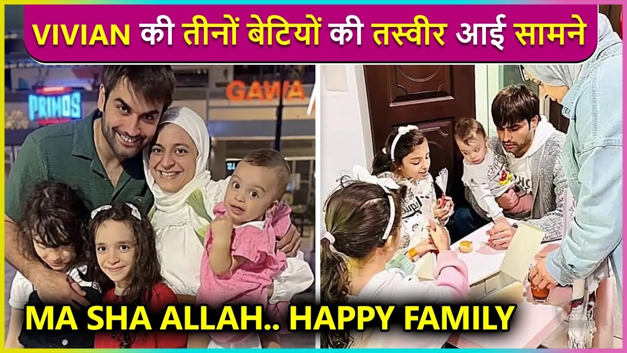 Vivian Dsena's Daughters Aaliya, Layla & Layaan PICTURES Go Viral, HappyFamily Vibes | Bigg Boss 18