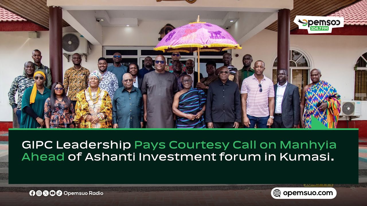 GIPC Leadership Pays Courtesy Call on Manhyia Ahead of Ashanti Investment Forum in Kumasi