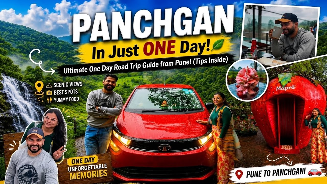 Panchgani & Mahabaleshwar in just ONE DAY | Road Trip from Pune 🚗 |  @life_with_prashmika 
