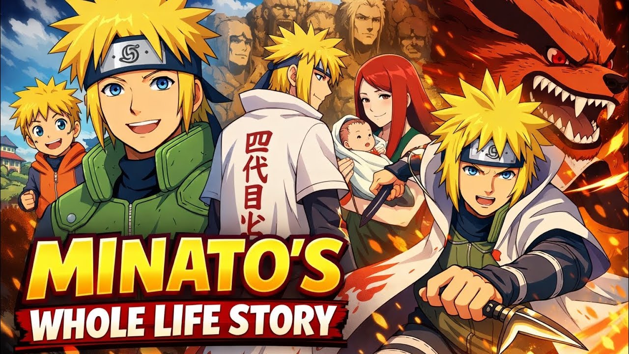 Minato's whole life story #minatonamikaze #naruto #narutoshippuden #anime 