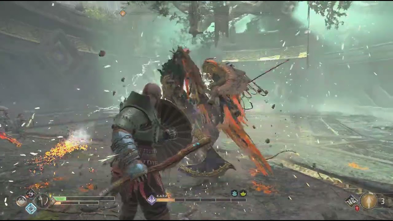 God of War Valkyrie Fight