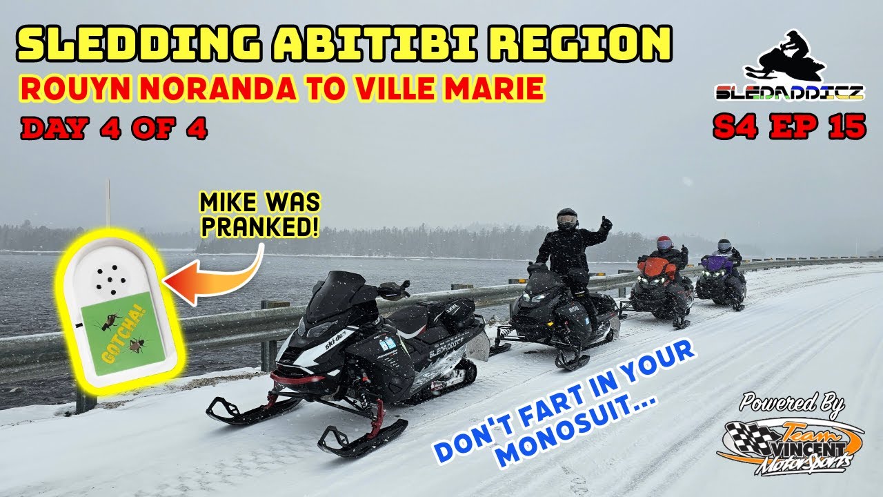 Crickets Kept Us Up! | Snowmobiling Abitibi-Temiscamingue | Day 4 - Rouyn Noranda to Ville Marie
