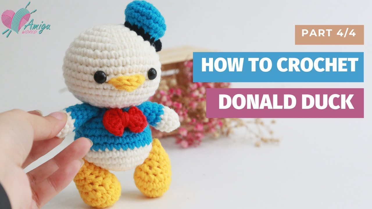 #202 | Amigurumi Donald Duck Crochet Pattern (4/4) | How To Crochet Amigurumi Character | AmiguWorld