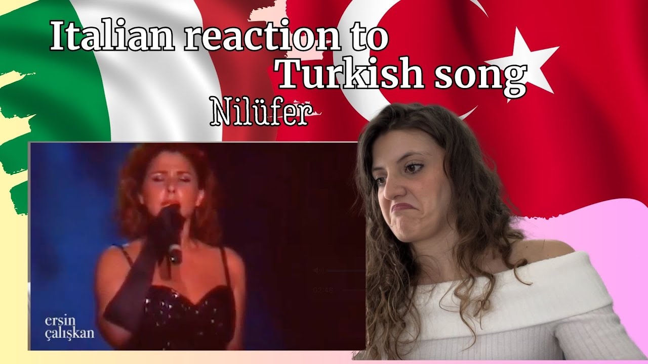 🇹🇷🇮🇹 Italian reaction to Nilüfer - Caruso Aria -Canlı İtalyanca Arya Söylüyor - TURKISH SONG - tepki