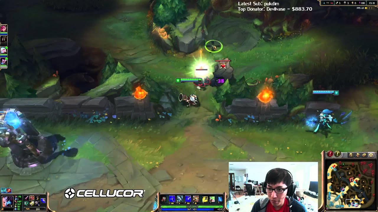 League Of Legends - Smurfing to Top 10 Challenger - Doublelift ( Part 4 )