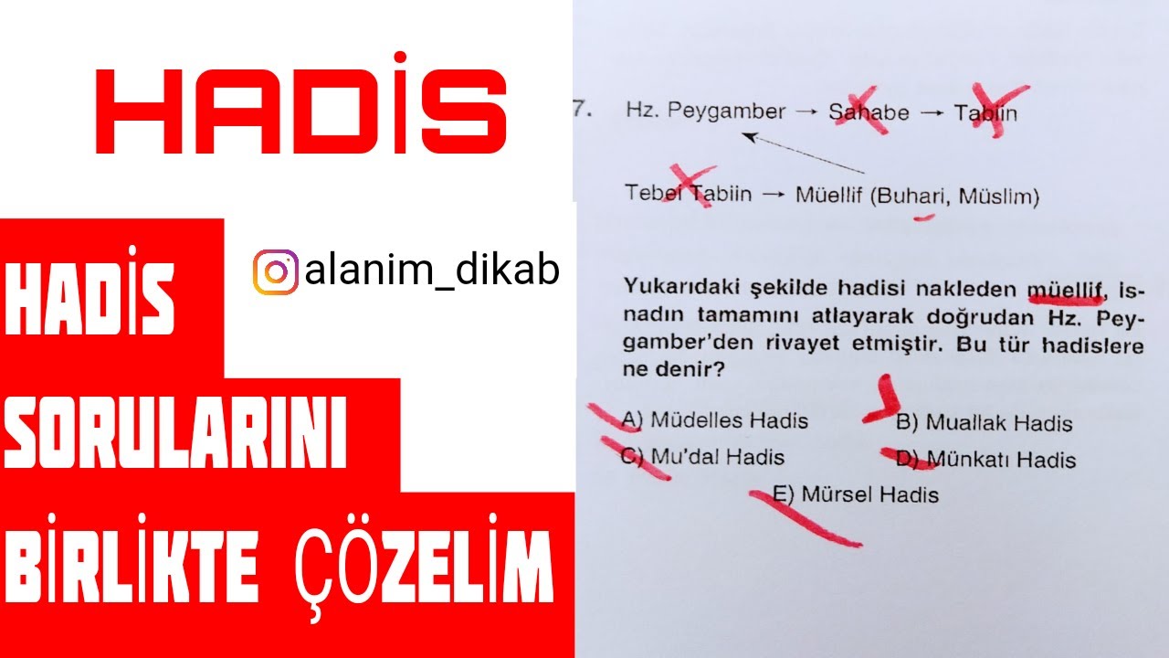 Aklınıza kazınacak❗Hadis sorularını birlikte analiz edip çözelim! (KPSS, DHBT, MBSTS)