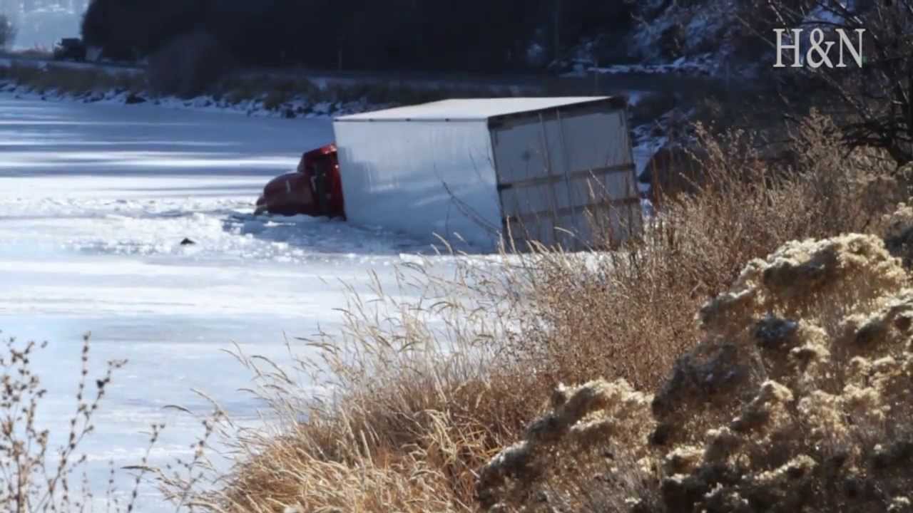 How to recover a semi from a frozen lake