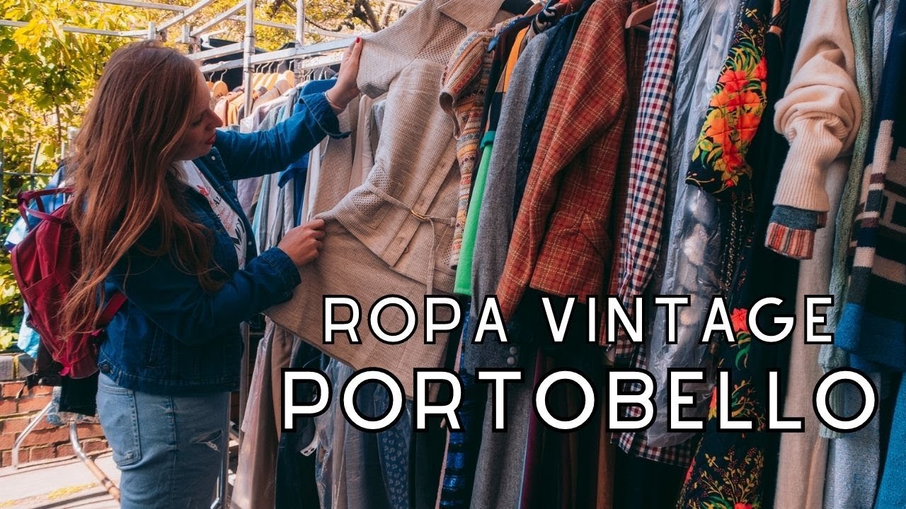 Mercado vintage en LONDRES: PORTOBELLO MARKET - Ropa de segunda mano NOTTING HILL | LONDRES ESENCIAL