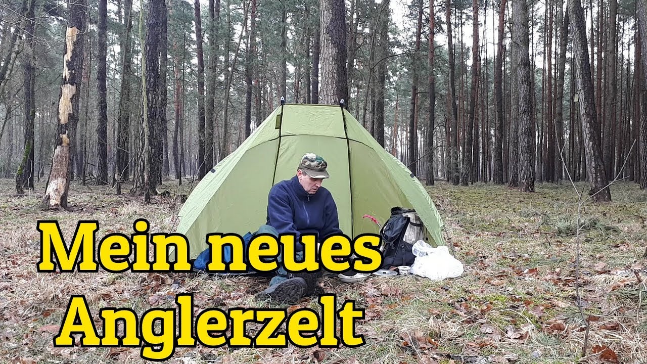 Mein neues Angelzelt / drau&szlig;en Kochen