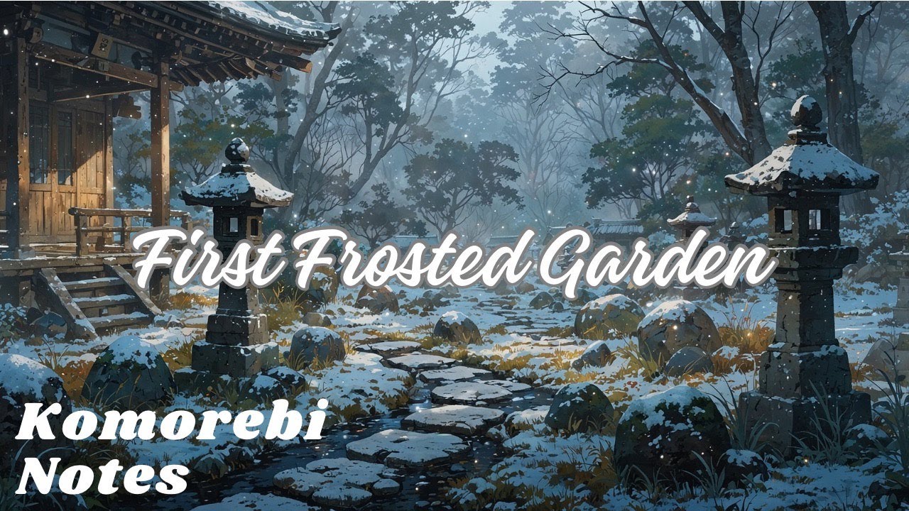 Japanese Lofi BGM🎶 / First Frosted Garden 初霜の庭/ Komorebi Notes/ relaxing, work, study, driving