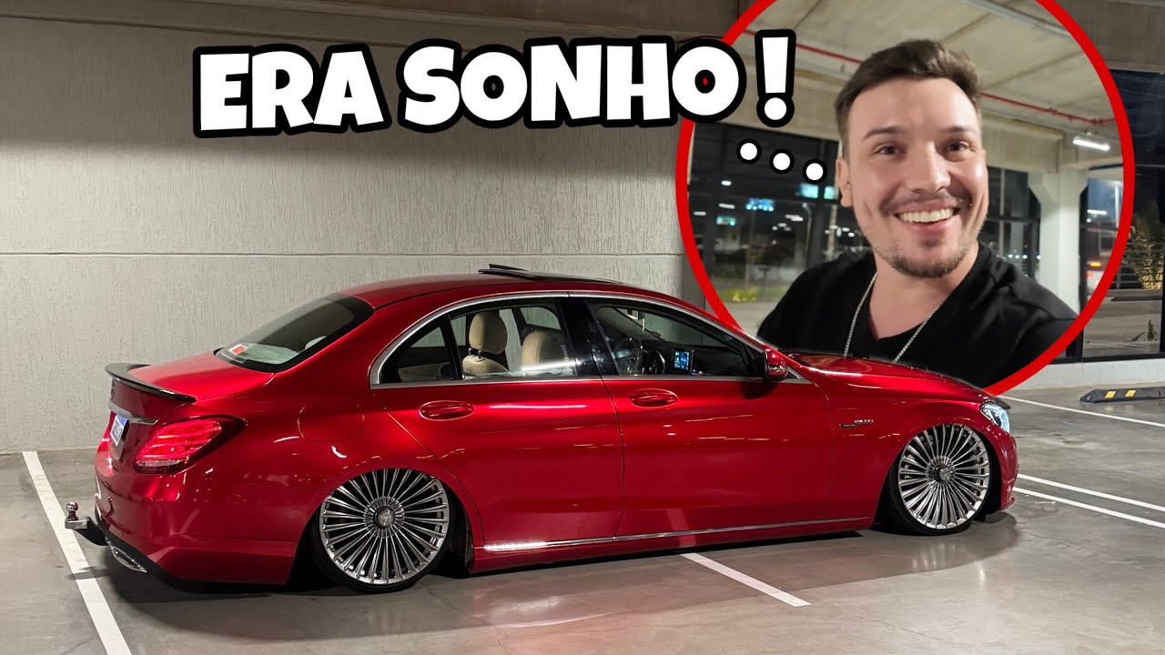 LEO MAGANHA CHUTOU O BALDE COM A MERCEDES MONTADA COM SUSPENSÃO A AR E ARO 20 