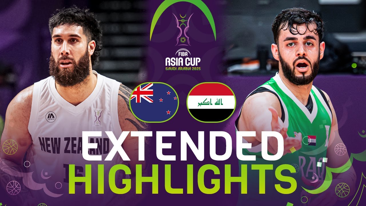 New Zealand 🇳🇿 vs Iraq 🇮🇶 | Extended Highlights | FIBA Asia Cup 2025
