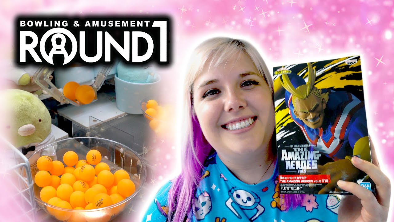 Ping pong dropper wins and more at the new Round 1 arcade in Burbank!
