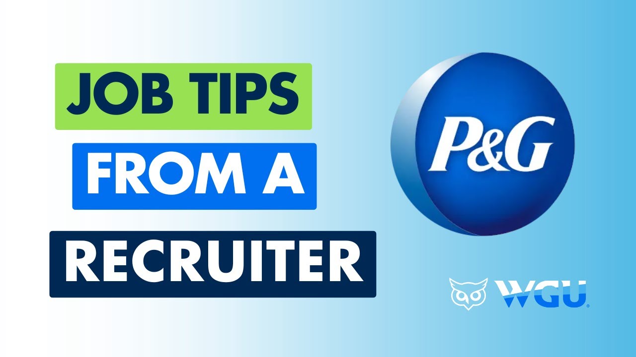 Career Quest: Internship & Job Tips from P&G Recruiter & WGU Alum, Nicole McIntosh