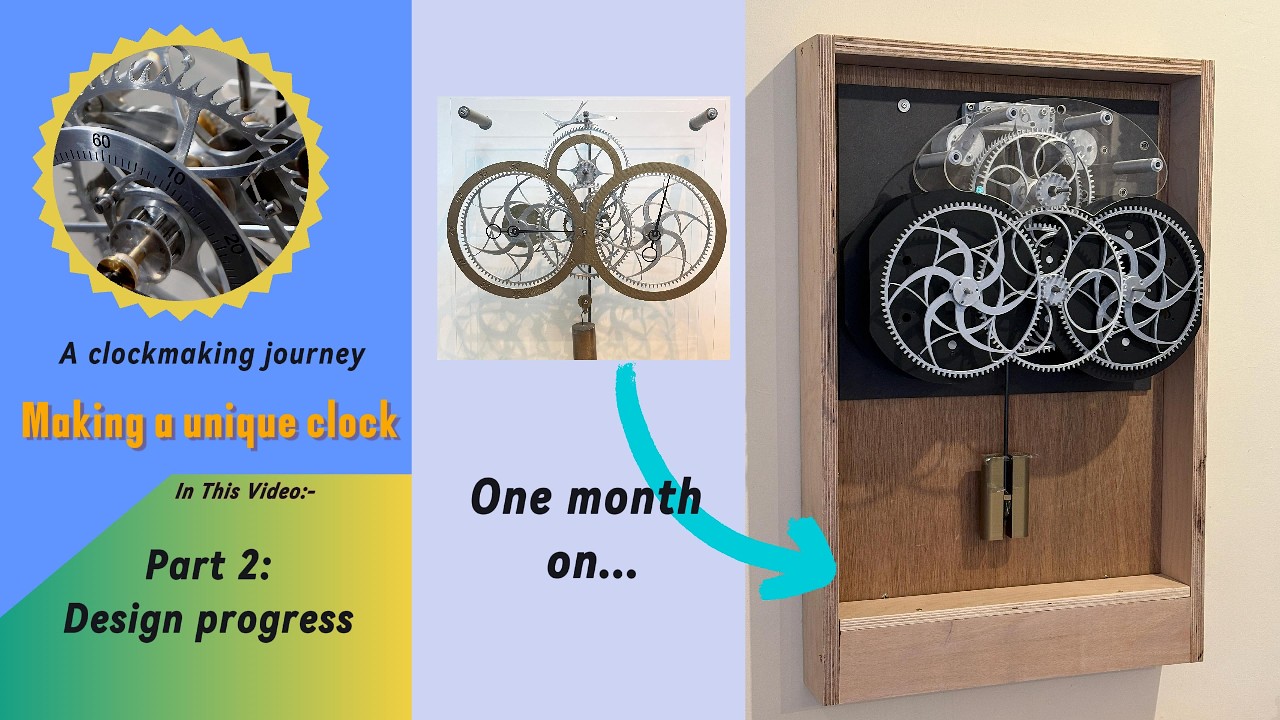 How to design & make an original mechanical pendulum clock.  Part 2.