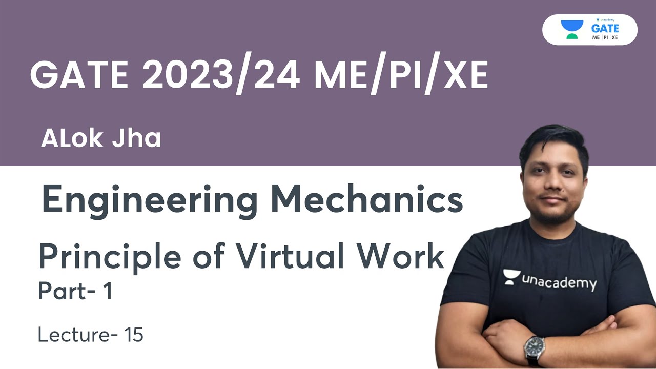 Principle of Virtual Work | Part- 1 | Engineering Mechanics | L- 15 | GATE 2023/24 | Alok Jha