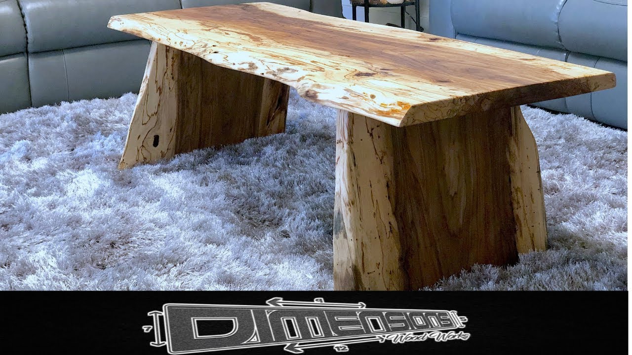 Live Edge Coffee Table// Woodworking