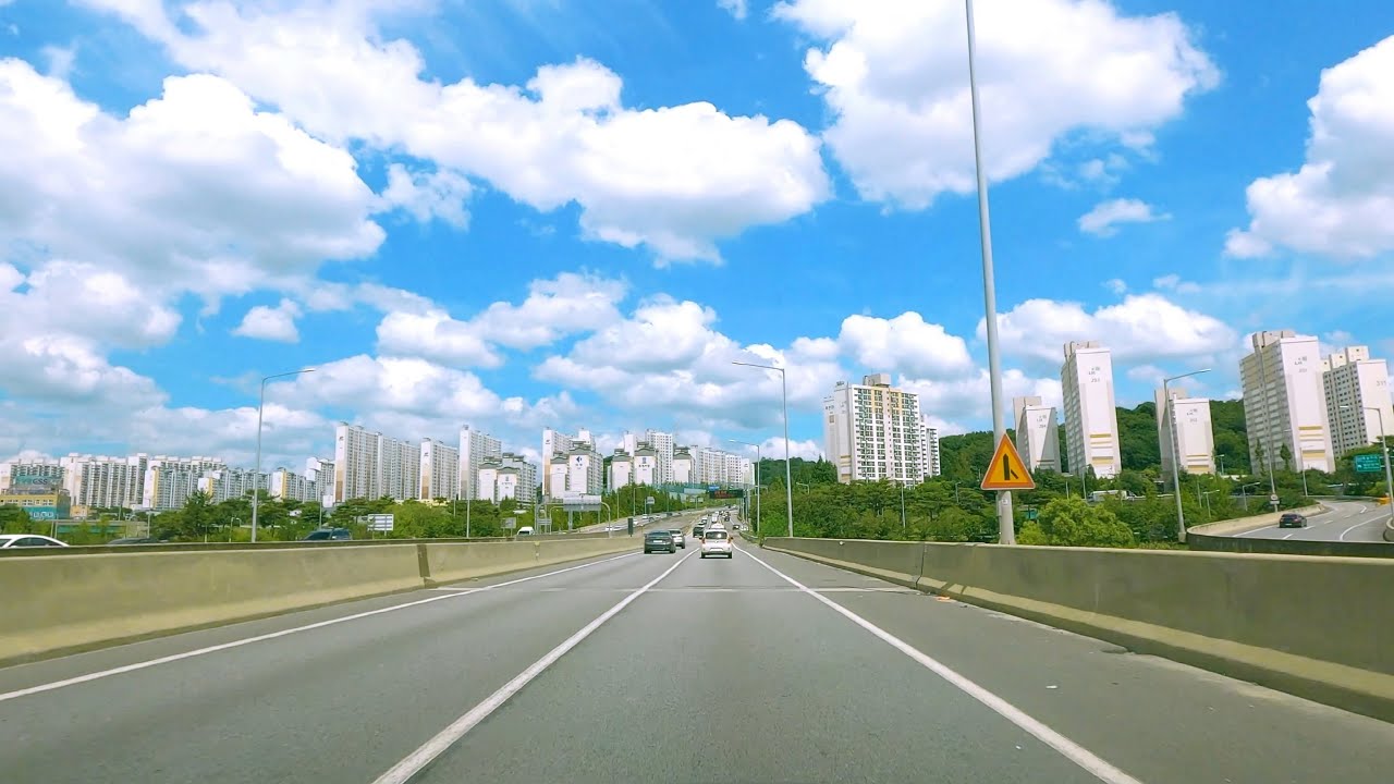 【Korea Expwy Drive 3X】Crossing Southern Part of Korea - Early July