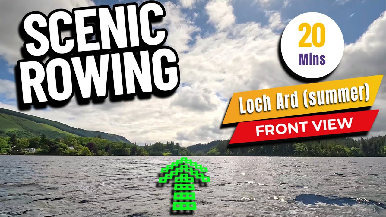 Loch Ard Scenic Journey | 20-Minute Forward View in 4K | RowAlong Virtual Experience