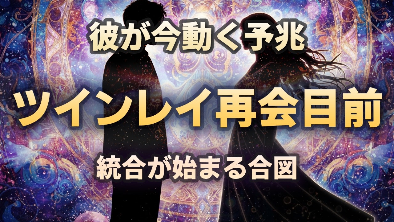 【ツインレイ】出会うタイミングが来た人にだけ起きる前兆。統合の道が動き出す。