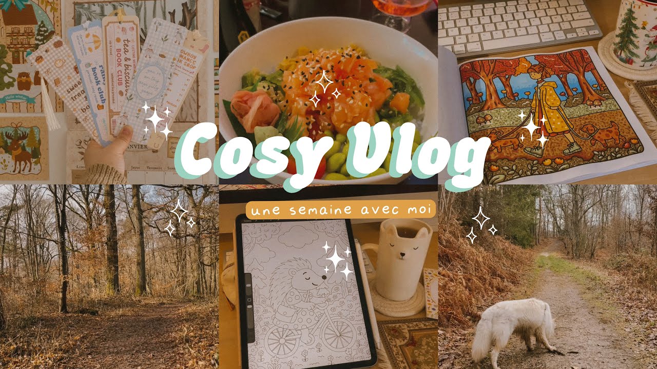 Lecture, illustration et coloriage 🧸🤎 Cosy Vlog