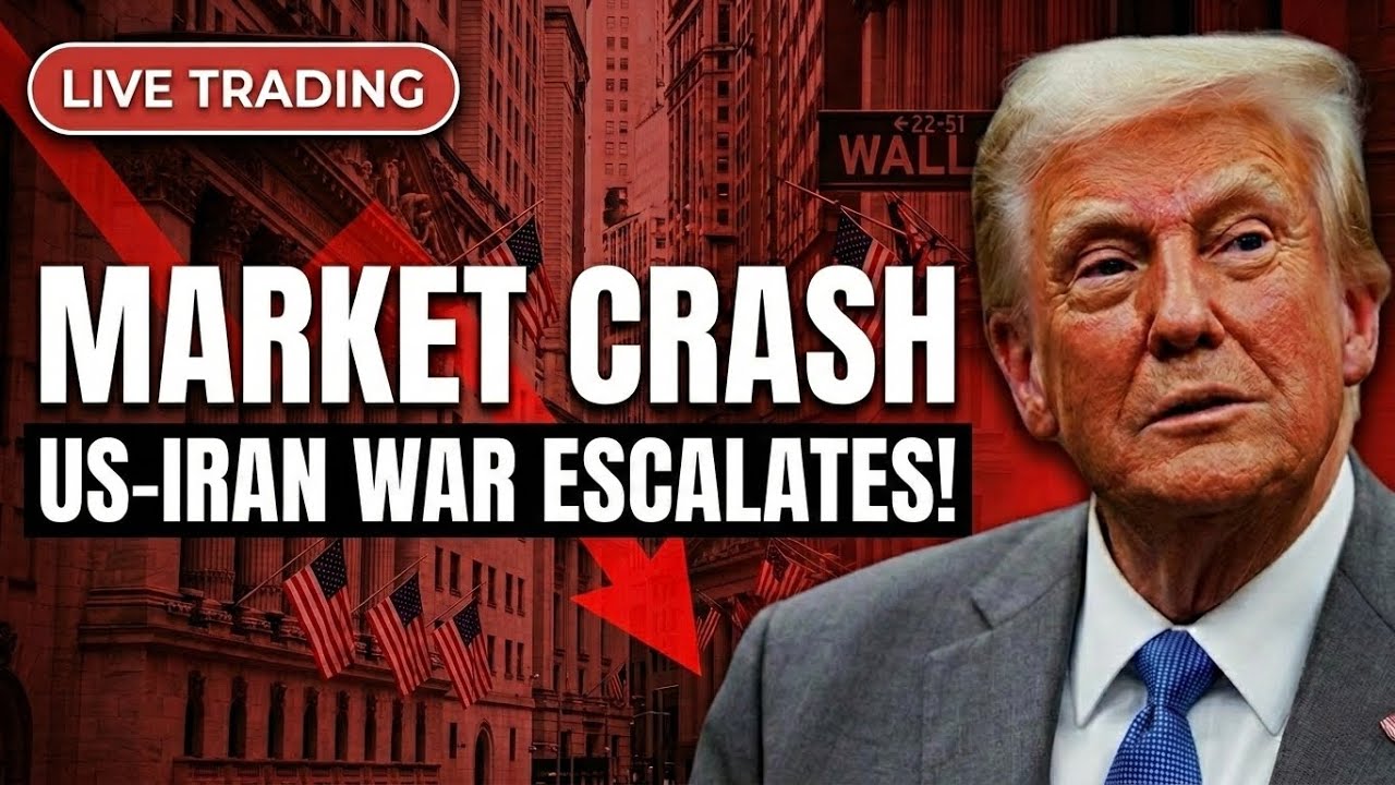 Dow, S&P500 & Nasdaq Sell-off | Iran War Escalates | Live Trading Stocks Futures