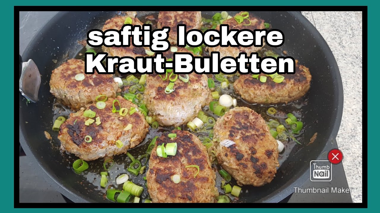 🔝💯so leckere Kraut- Hackfleisch-Buletten habe ich noch nie gegessen...einfach nur locker und saftig👍