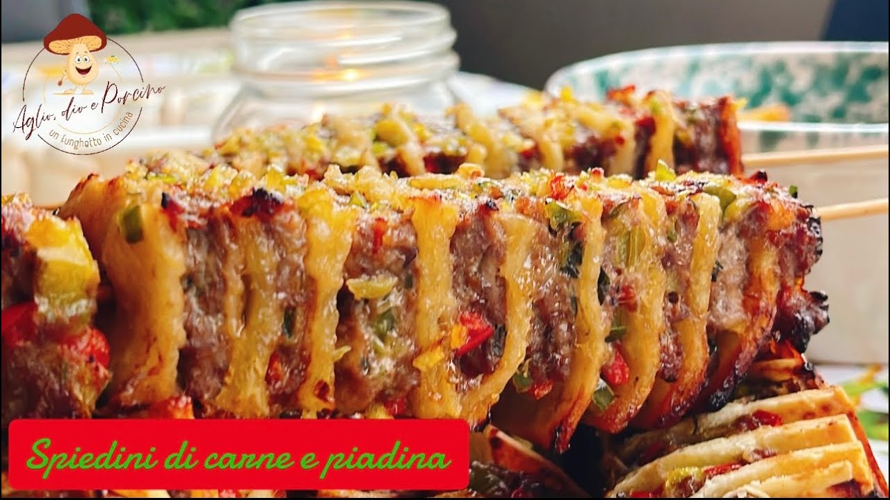 Spiedini di carne e piadina super succuleti
