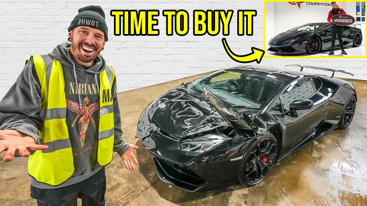 HE CRASHED HIS LAMBORGHINI AFTER WINNING IT &hellip; NOW I CAN BUY IT