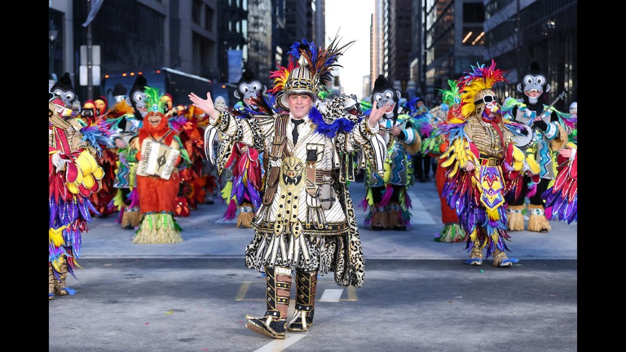 bus driver's perspective of the 2026 Mummers Parade with the Greater Kensington String Band