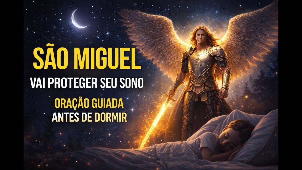 São Miguel vai proteger seu sono hoje 🙏Oração guiada para a noite