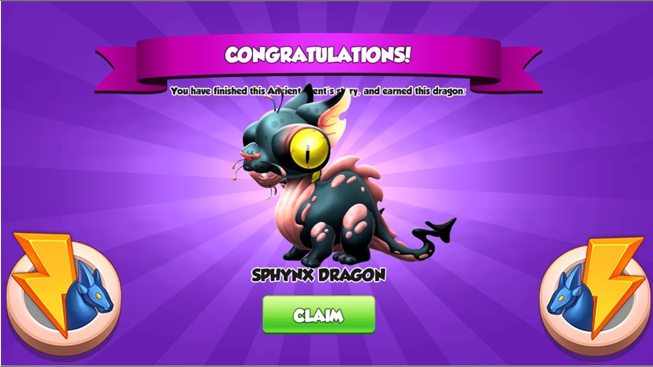 FInished Sphynx Double Trouble event | Got Sphynx Dragon and Chapter 1 Double trouble Badge | DML