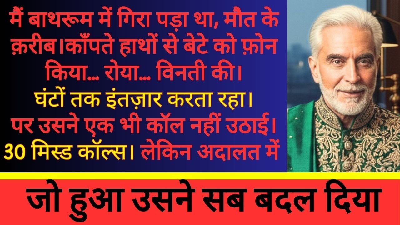 मेरा बेटा मुझे भूल गया था — बाथरूम में गिरा, 30 बार फ़ोन किया, लेकिन अदालत में जो हुआ सब बदल गया HIN