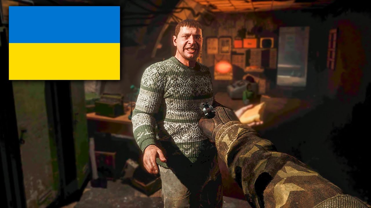 Scene with Solder in Ukrainian