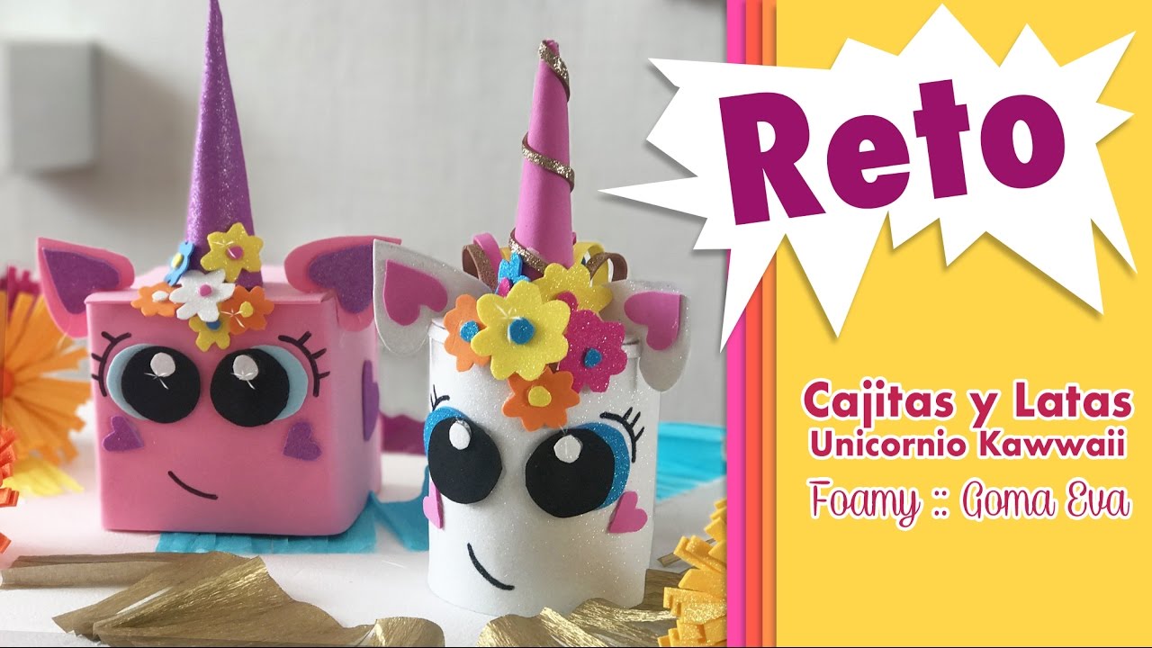 Reto Unicornio Kawaii en Cajitas y Latas :: Chuladas Creativas