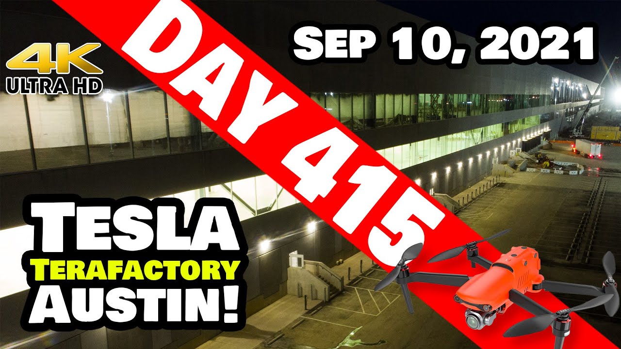 Tesla Gigafactory Austin 4K  Day 415 - 9/10/21 - Tesla Terafactory TX - A LOOK INSIDE OF GIGA TEXAS!