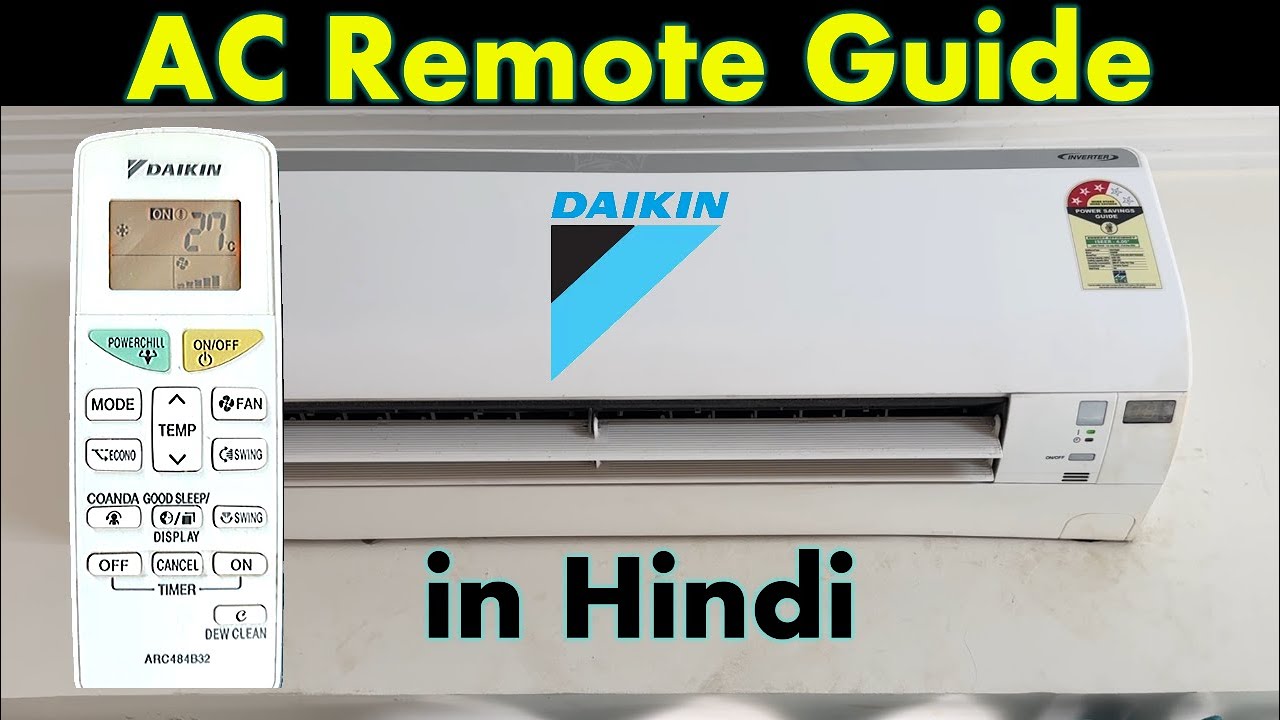 Daikin AC Remote Guide | How to Use? & Operate Daikin AC Remote | Hindi